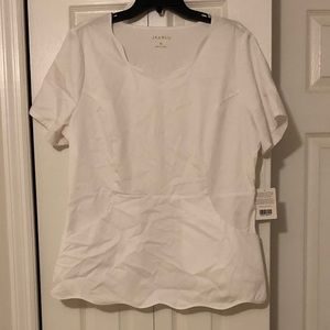 Jaanuu scallop scrub top